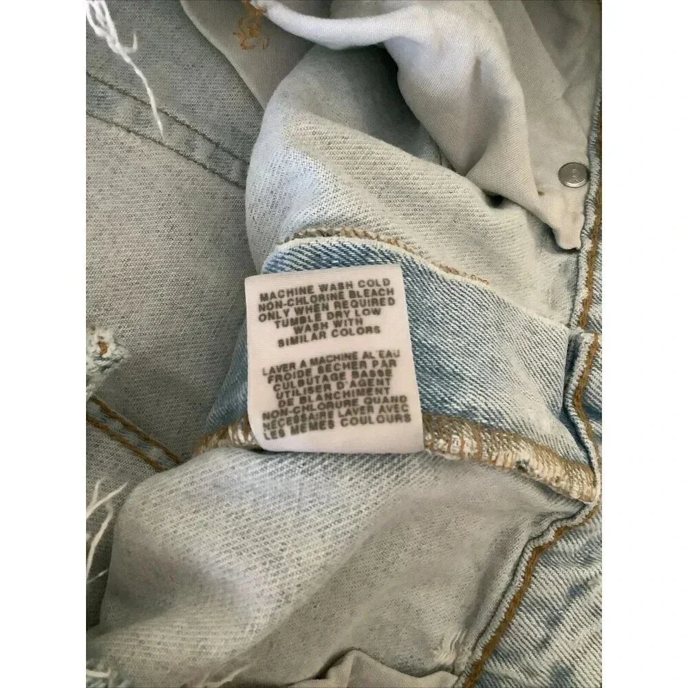 Vintage Ralph Lauren Polo Jeans Co Wide Leg Y2K Skate Destroyed 36x26 Loose Fit